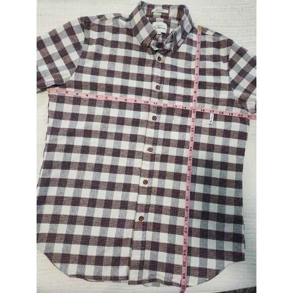 Ben Sherman Men’s Plaid Stretch Fit Shirt Size M – Long Sleeve - Picture 3 of 8